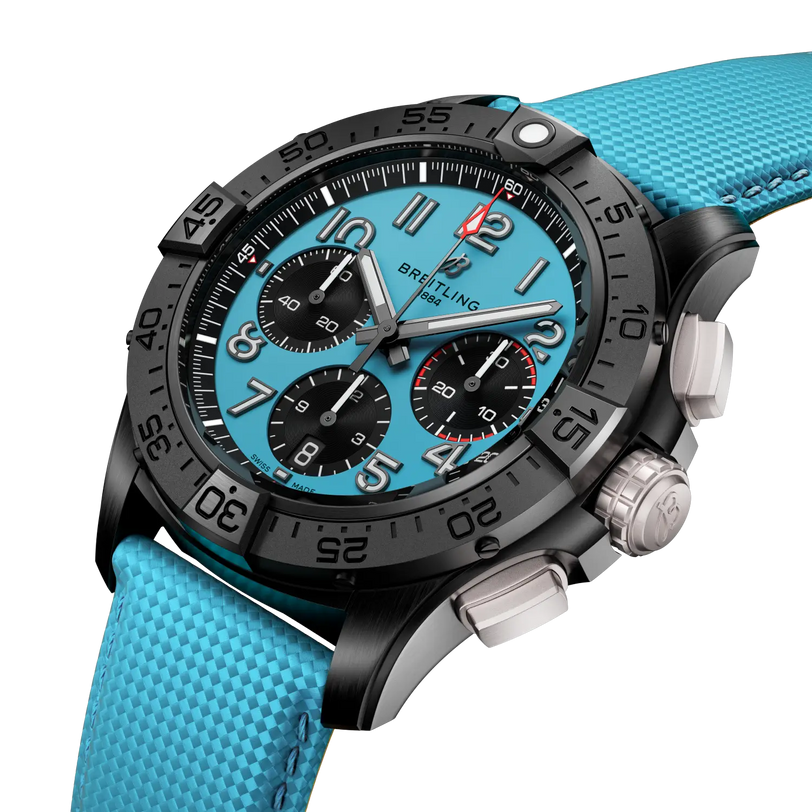 Avenger B01 Chronograph 42 Night Mission Three Quarter Profile