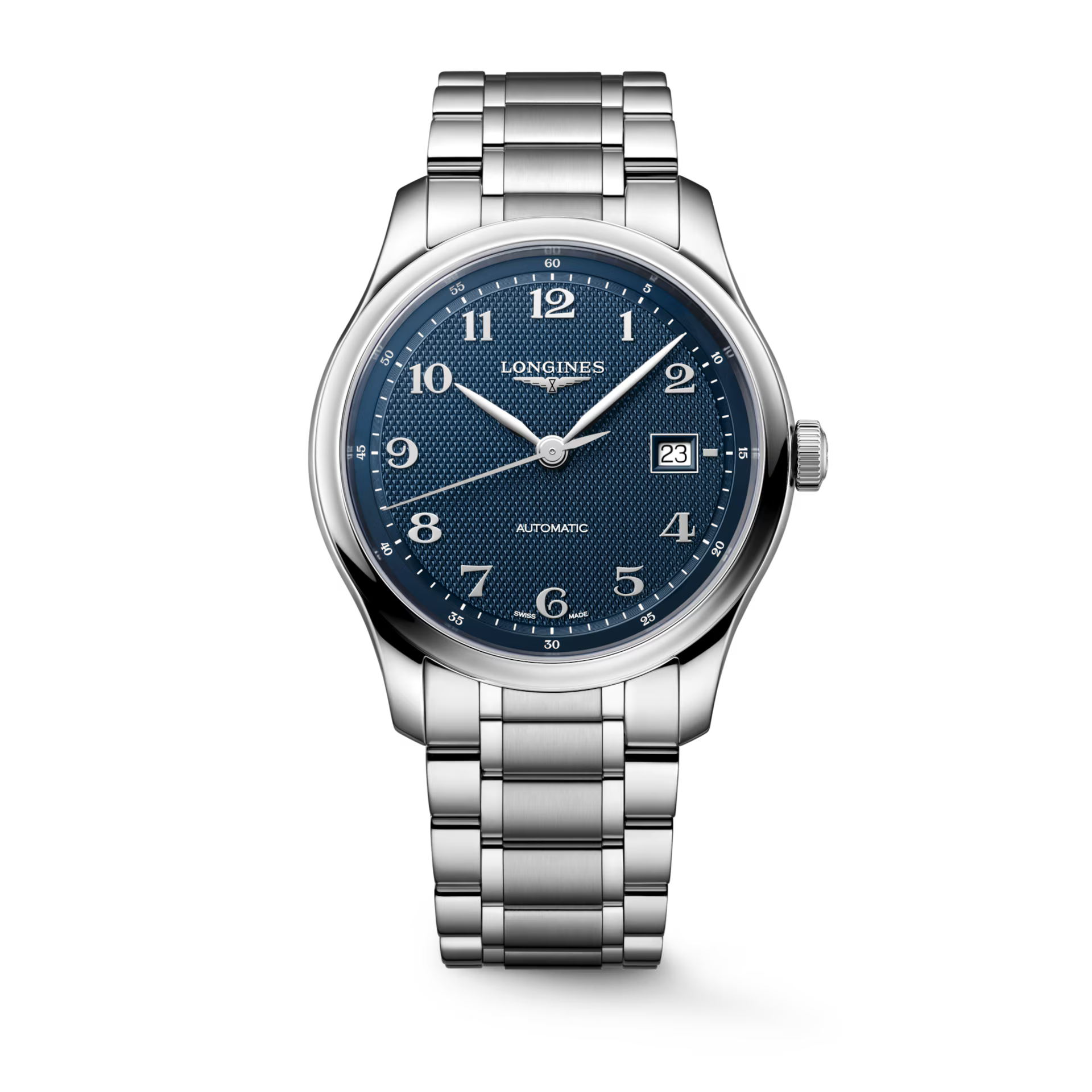 Master | 41mm, Stainless Steel, Blue "barleycorn" Dial, Mens Watch