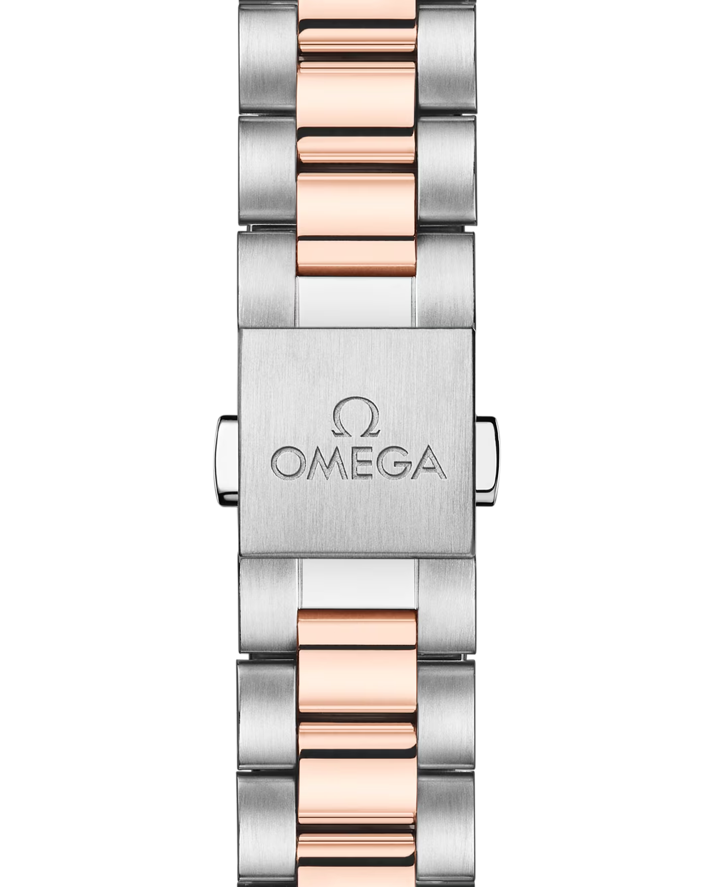 OMEGA Seamaster Aqua Terra 150M 30mm, Sedna™ gold on steel Watch integrated two-tone bracelet.